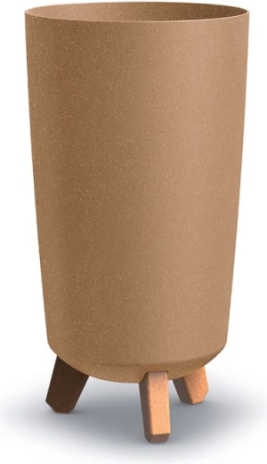 Blomsterpotte på ben Gracia Tubus Slim Eco Wood 19,5 cm naturo