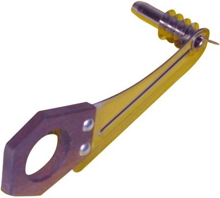 Spiralskærer i rustfrit stål med træhåndtag