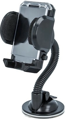 Setty fleksibel universal bilholder til forrude, sort