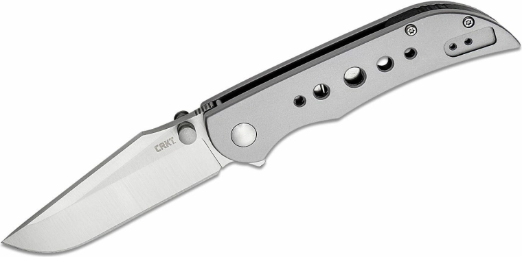 CRKT Oxcart Silver lommekniv 7,8 cm, fuldt rustfri