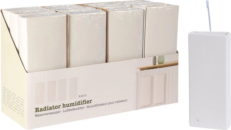 Radiatorfordamper af dolomit, superhvid 20,3 × 8 × 3,5 cm