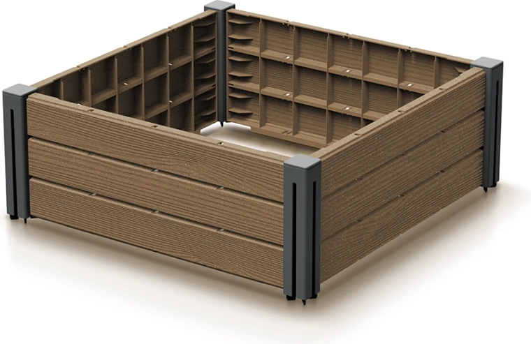 Højbed Base Plant 61,8 × 61,8 × 23 cm naturo ECO