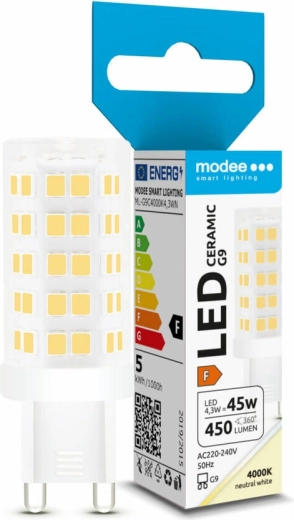 LED pære G9 4,3 W neutral hvid Modee Lighting