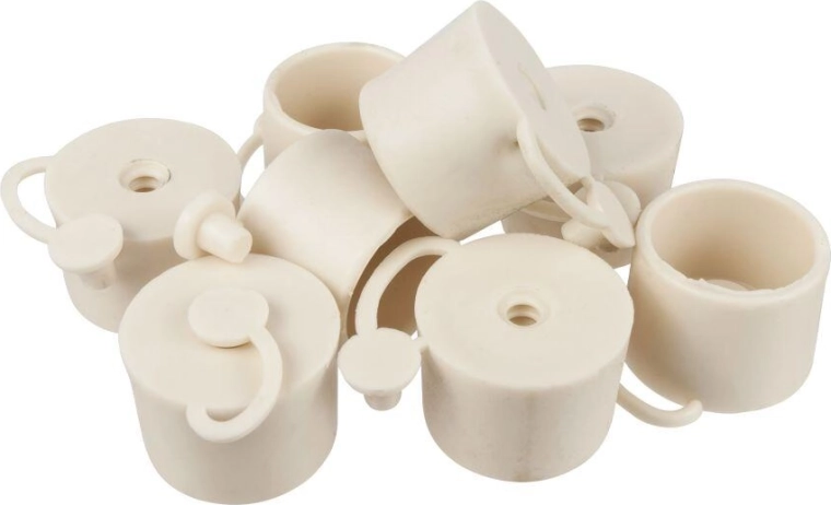 Gærlås med låg til damejeanne 54 l, hvid PVC