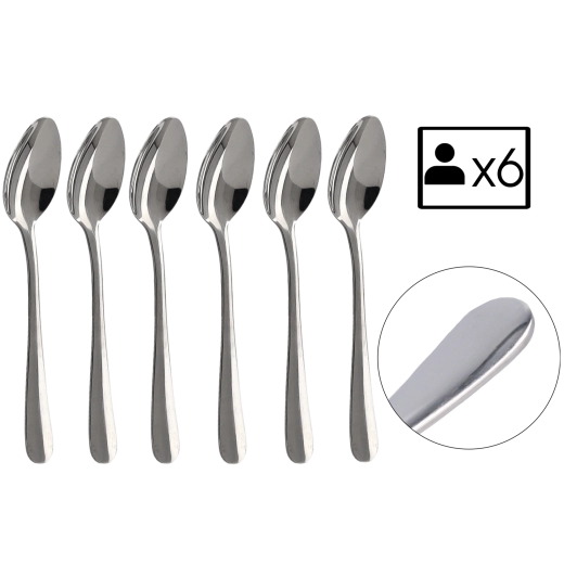 Sæt med 6 teskefulde Classic