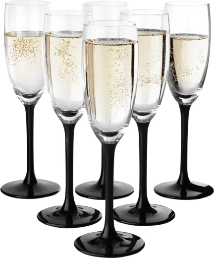 Onyx sæt med 6 champagneglas 180 ml