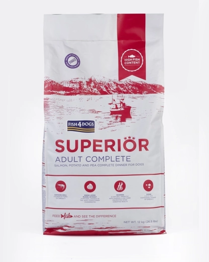 Fish4Dogs Superior tørfoder til voksne hunde med laks og kartofler 12 kg