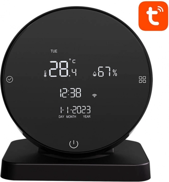 Smart IR-temperatur- og fugtsensor AVATTO WHS20S med TUYA-understøttelse