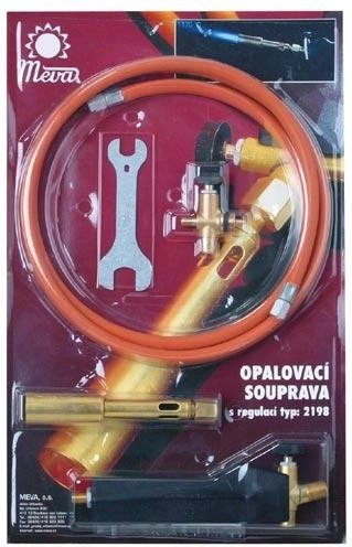 Afbrændingssæt med rund brænder til propan–butan