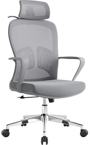 Ergonomisk kontorstol Baby Mix med nakkestøtte og lændestøtte, sort