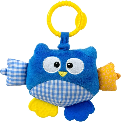 Blødt ophængeligt legetøj Ugle Cutie owl blå