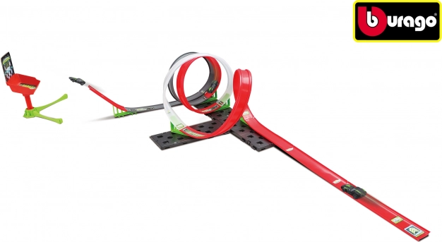 Racerbane Bburago GoGears Extreme SuperSonic Launch 3-i-1 med bil