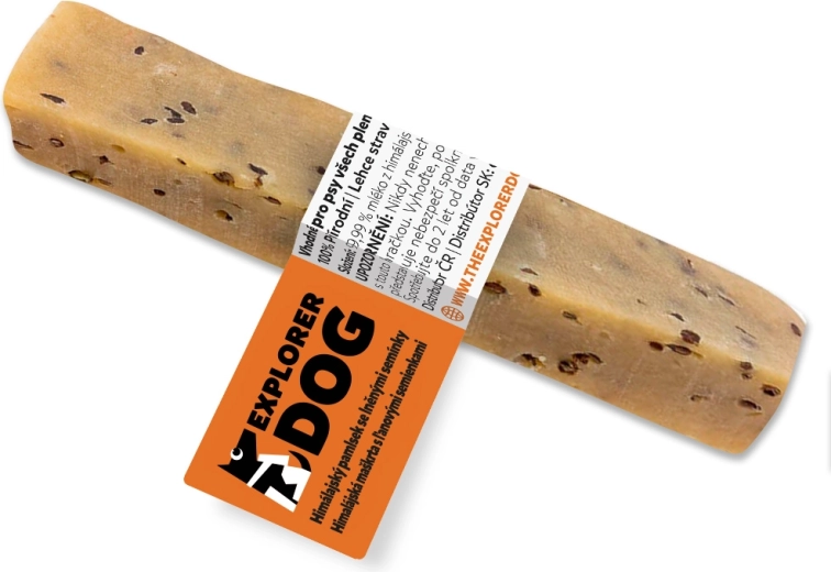 Explorer Dog himalayansk ostesnack med hørfrø (størrelse M)