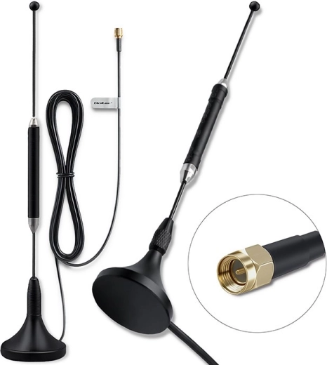 4G LTE-antenne med magnetisk base 5 dBi, omnidirektionel, 600–2700 MHz, SMA, 3 m