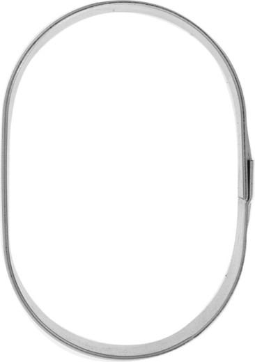 Oval udstikker i rustfrit stål