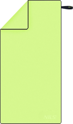 Hurtigttørrende mikrofiberhåndklæde NILS Camp, grøn/sort