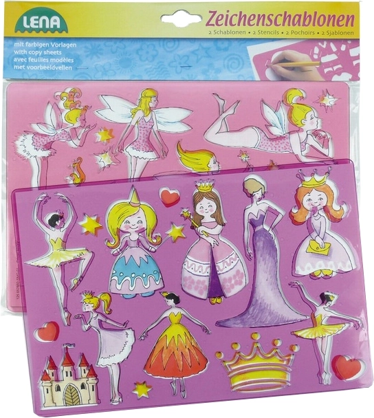 Tegneskabeloner prinsesser og ballerinaer LENA