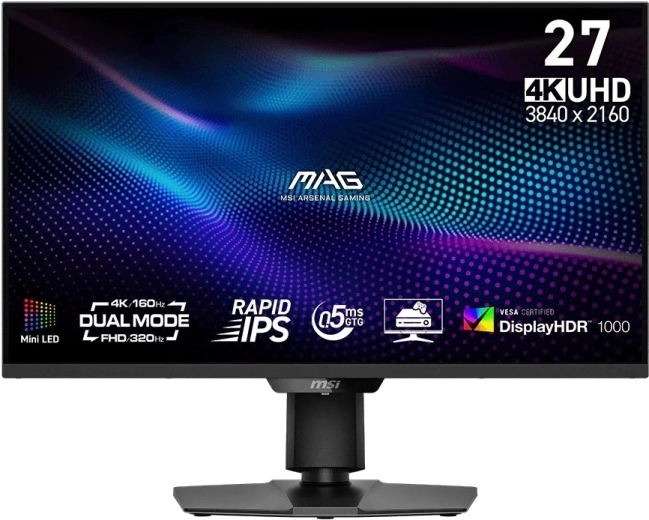 Gamingmonitor MSI MAG 274UPDF 27" LED 160 Hz sort