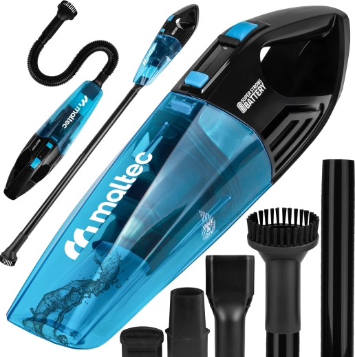 Håndholdt trådløs støvsuger MalTec Cyclone Wet & Dry 12i1 80 W, 0,5 l