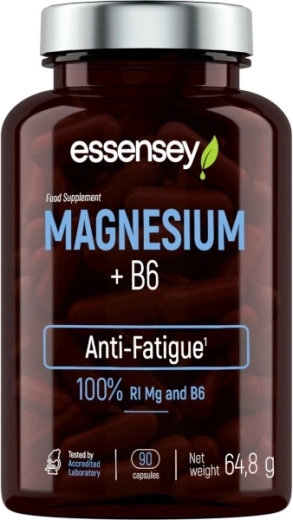 Essensey magnesium + B6 – 90 kapsler