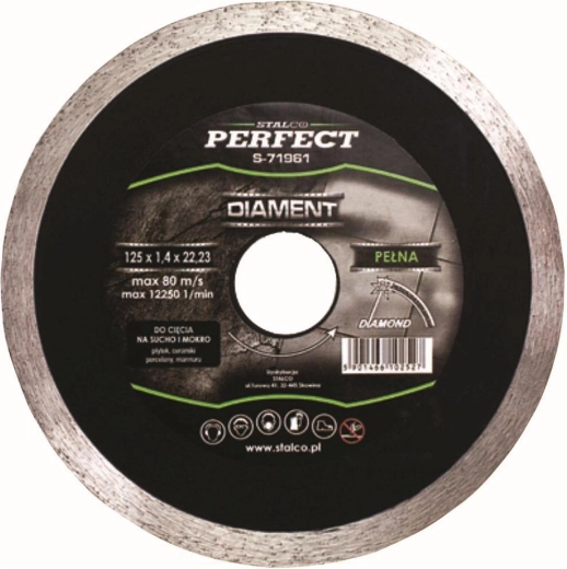Diamantskive 115 mm fuldrand STALCO