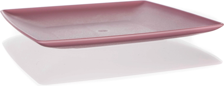 Desserttallerken 19 × 19 cm lyserød Culinaria