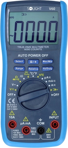 Solight professionelt digitalt multimeter true-rms