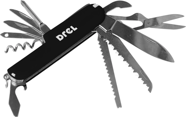 Multifunktionel lommekniv med 13 funktioner