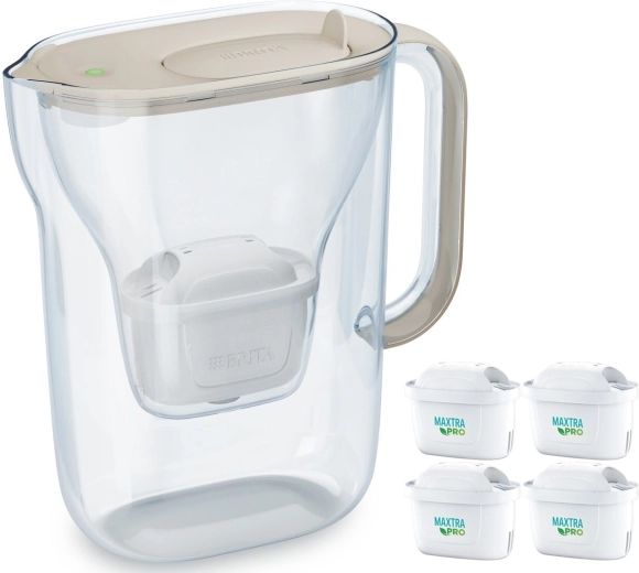 Style Essential-filterkande 2,4 l med 4 filtre, sandfarvet