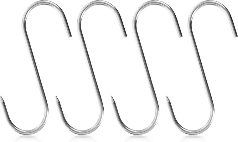 Røgehager S 15 × 12 cm, rustfrit stål, 4 stk.