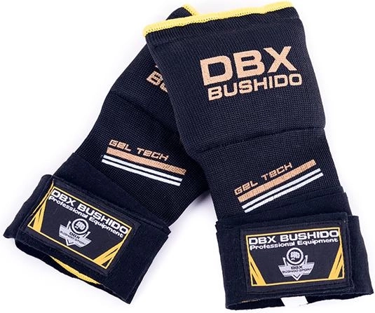 DBX Bushido gel-indvendige handsker sort-gule – S/M