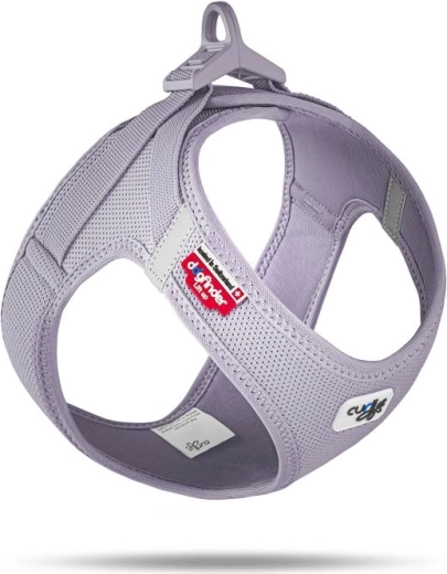Curli sele til hunde med spænde Air-Mesh lilla L (8–13 kg) - 1 stk.
