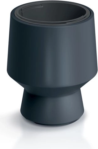 Blomsterkrukke med indsats 27 cm, antracit