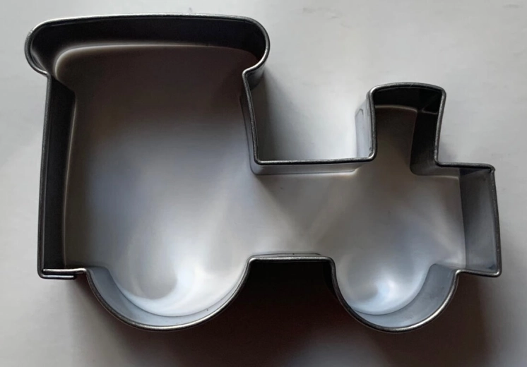 Rustfrit stål småkageudstikker – lokomotiv