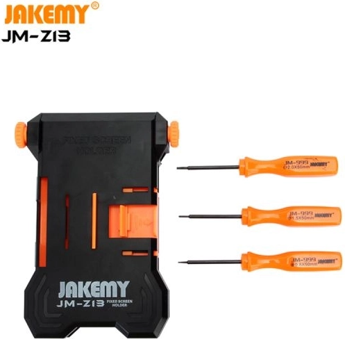 Jakemy service-monteringsholder til reparation af telefoner + skruetrækkere - 1 stk.