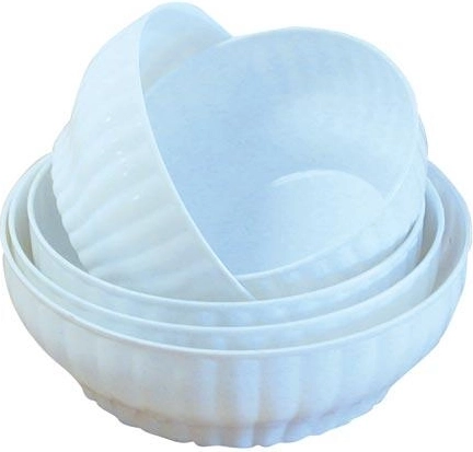 Sæt med dejskåle 5 stk., farvemix (18–26 cm)