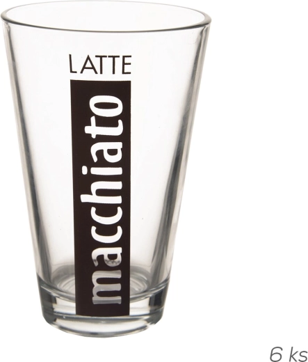 Glas til latte macchiato 300 ml, 6 stk.
