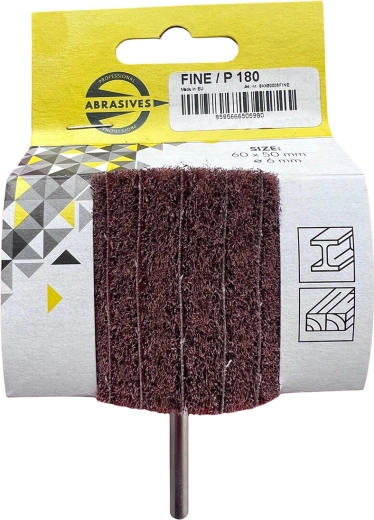 Kombineret lamelslibeskive på skaft 50 × 30 × 6 mm – fin