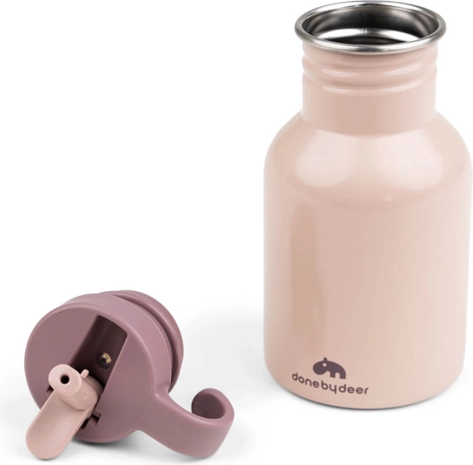 Done by Deer flaske i rustfrit stål Ozzo, rosa 350 ml