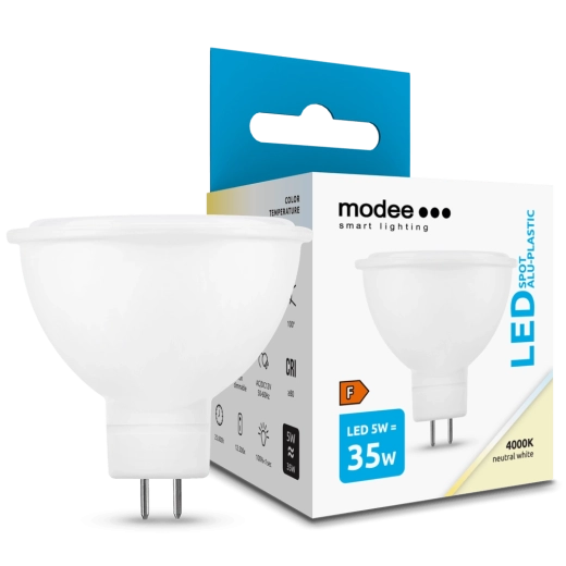 LED pære GU5.3/MR16 5 W neutral hvid 4000 K – Modee Lighting
