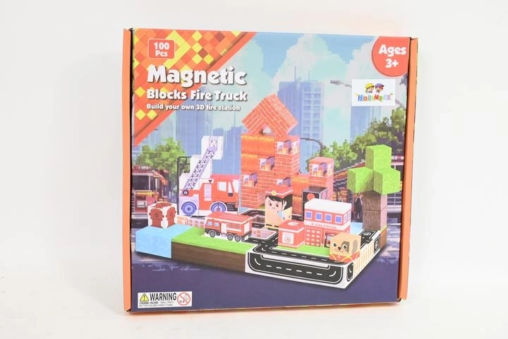 Magnetiske byggeklodser – terninger, 100 stk.