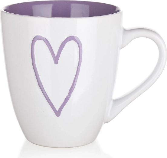 Keramisk krus Hearts 550 ml – mix af farver