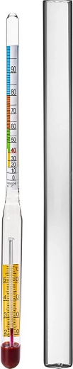 Alkoholmeter med termometer 0–95 %