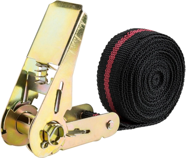 Spændebånd med skralde 25 mm, længde 5 m