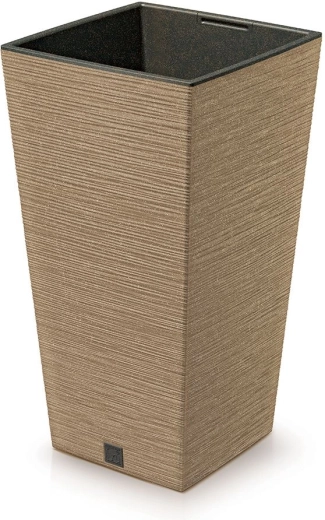 Furu Square Eco Wood plantekasse med indsats 34,5 cm – naturo