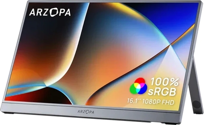 Bærbar monitor Arzopa Z1C 16,1" Full HD 144 Hz IPS (grå)