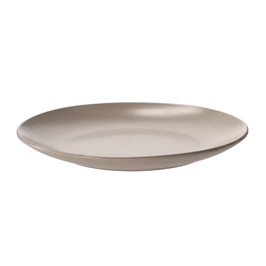 Flad porcelænstallerken Modern 26,5 cm cremefarvet