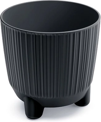 Blomsterpotte med ben antracit 10,7 cm RYFO