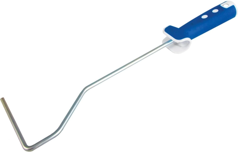 Gummibelagt håndtag til malerrulle 100 mm, trn Ø 6 mm, længde 390 mm