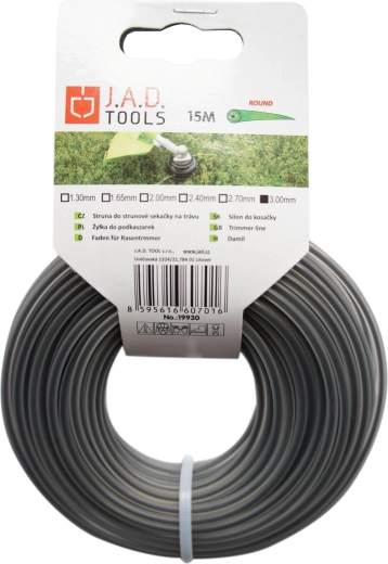 Trimmersnor rund 2,0 mm, 15 m